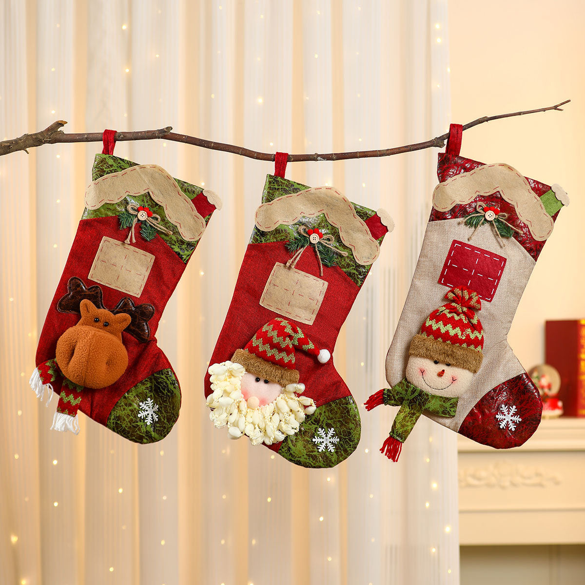 Christmas Socks Christmas Decorations with 3D holiday Character