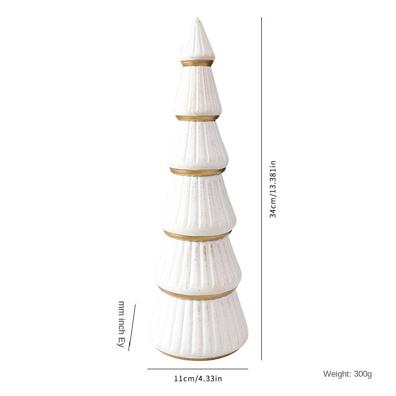 Nordic Wooden Christmas Tree Decor \ Indoor Desktop Christmas Decoration