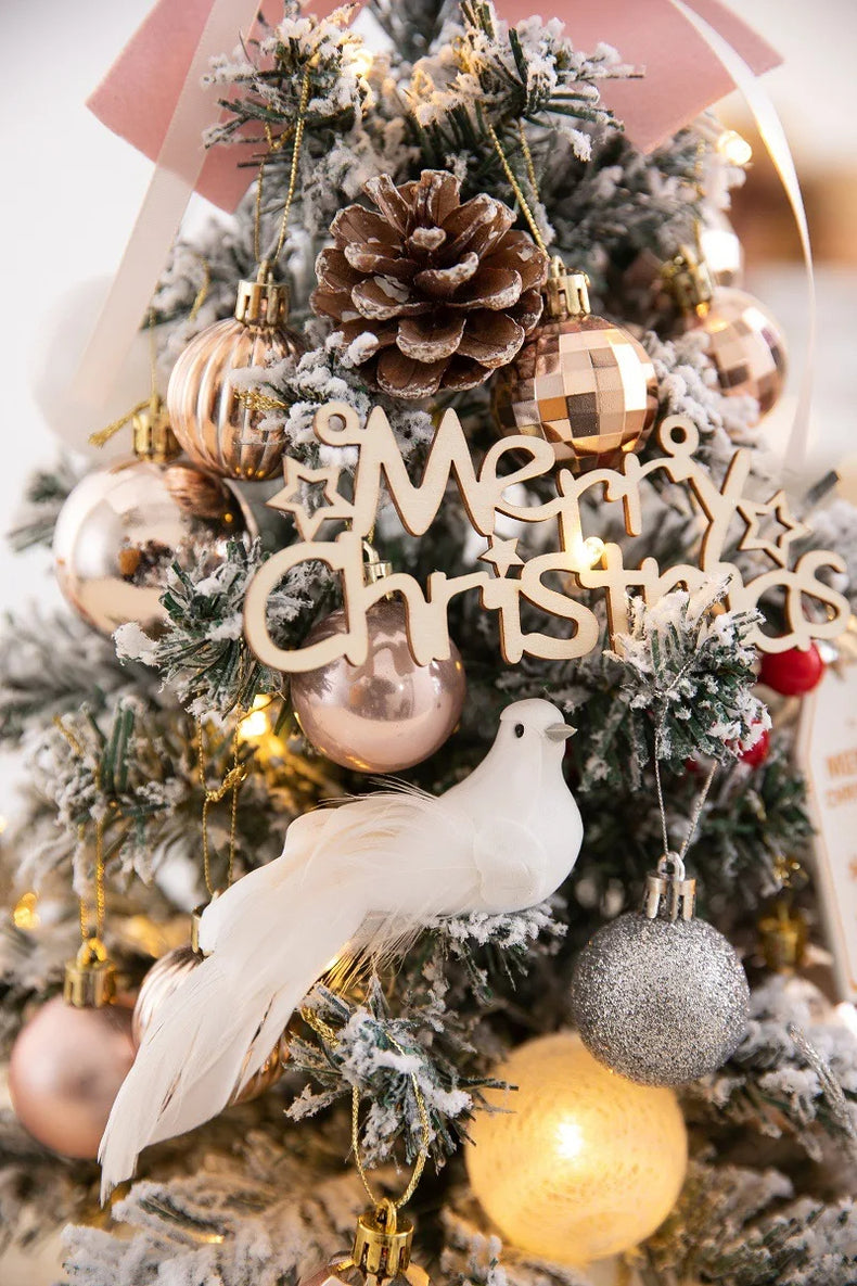 45/60cm Mini Christmas Tree With Lights Decorations