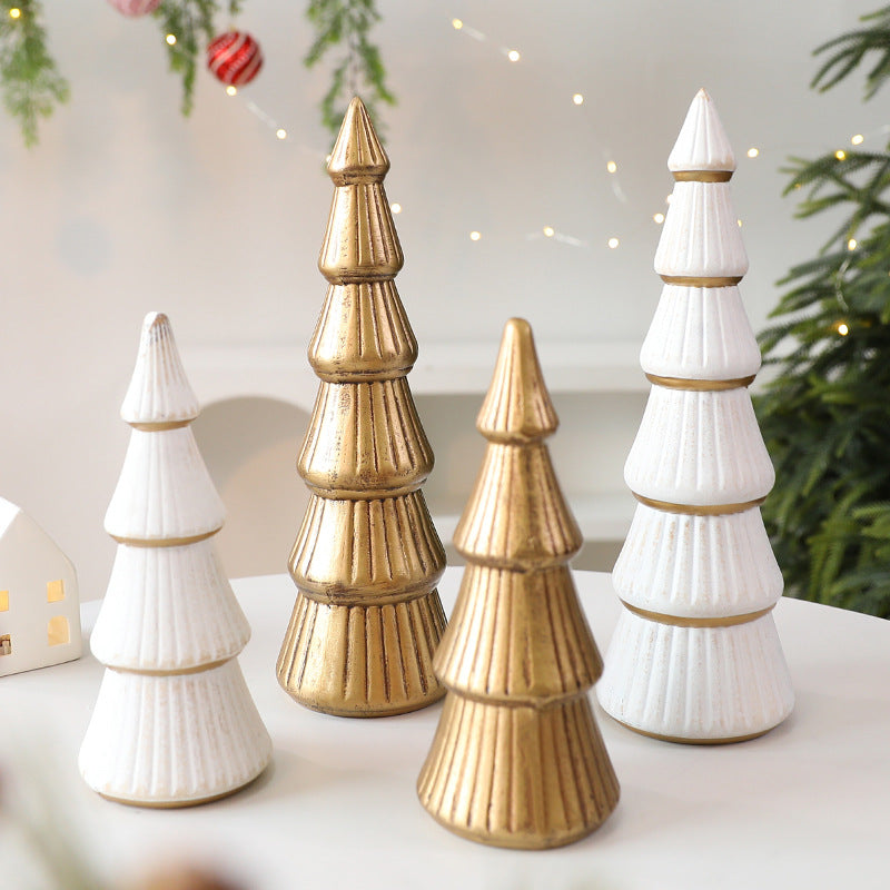 Nordic Wooden Christmas Tree Decor \ Indoor Desktop Christmas Decoration