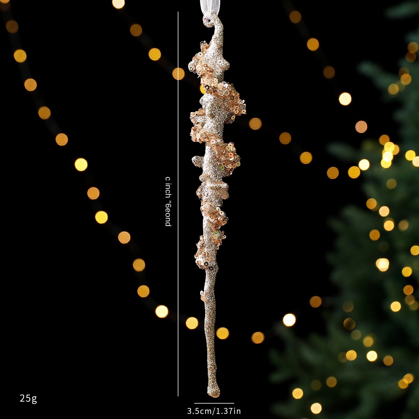 Christmas Tree Decorations Champagne Gold