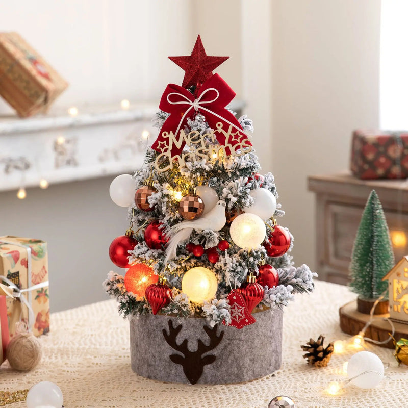 45/60cm Mini Christmas Tree With Lights Decorations