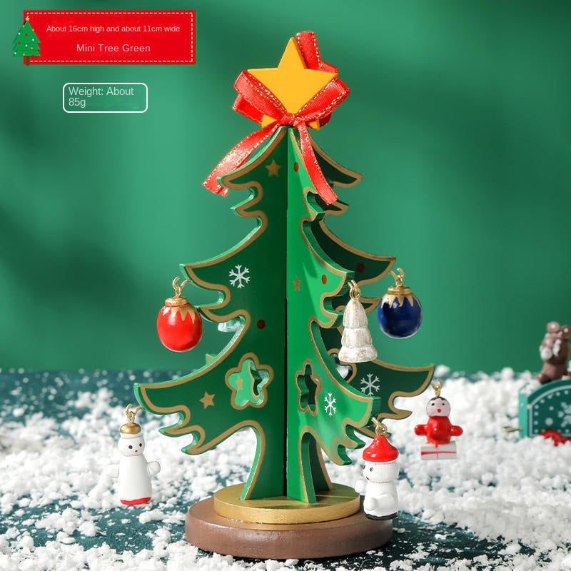 Christmas Mini Checkered Wooden