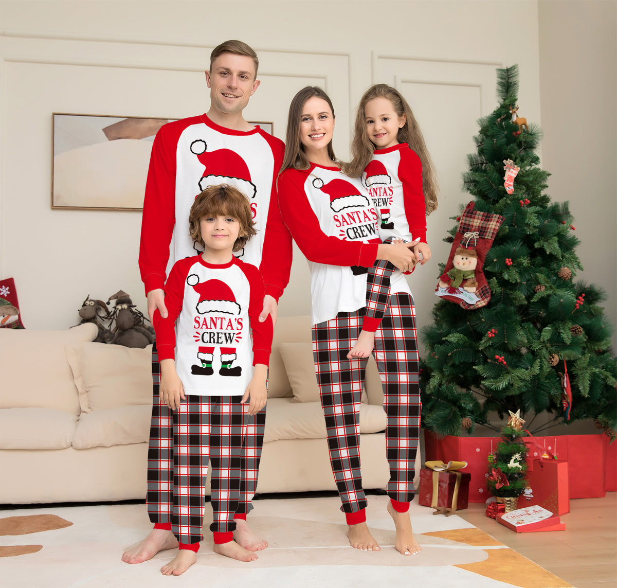 Christmas Family Matching  Printed Home Wear  Sleepwear