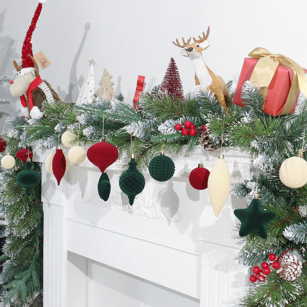 New Irregular Velvet Christmas Ball Set, Christmas Decoration, Christmas Tree Ornament