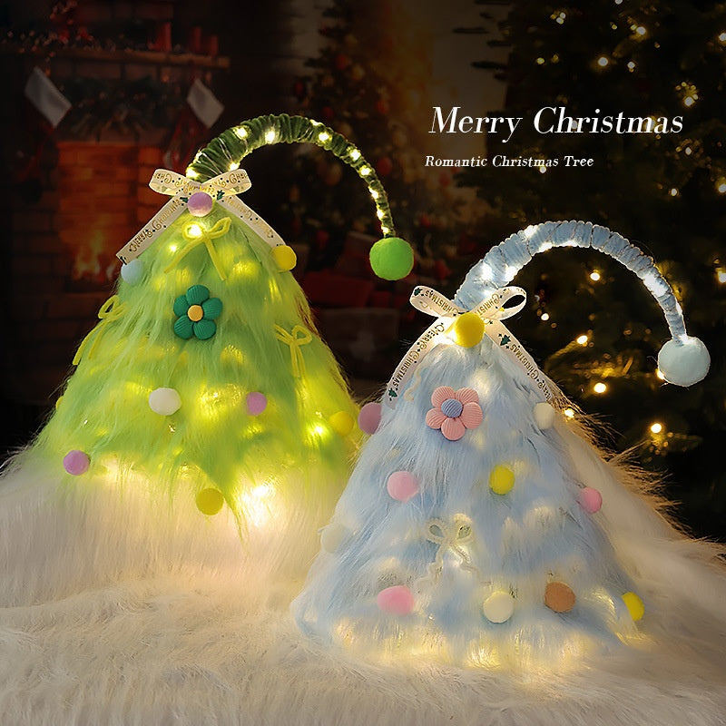 Mini Artificial Christmas Tree with Lights