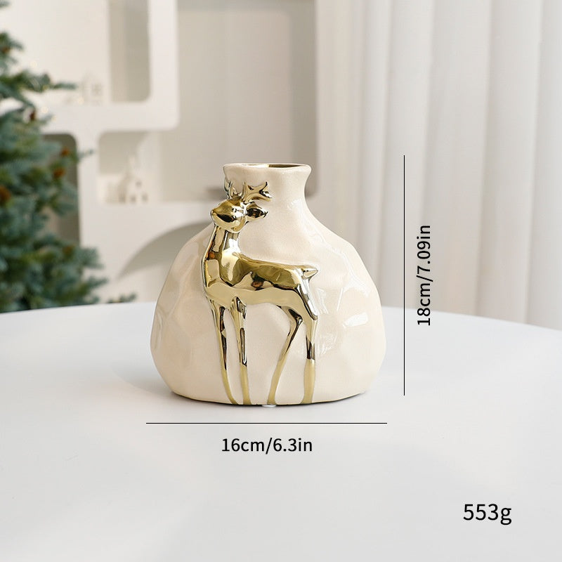 Christmas Bouquet Vase Set \ Elegant Flower Arrangement Decoration Props