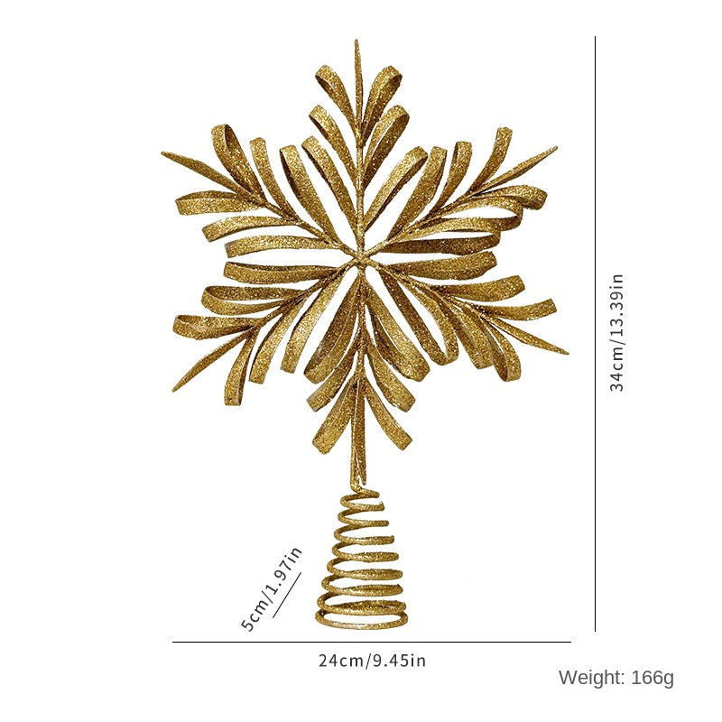 Christmas Tree Top Star Five-Pointed Star Christmas Decoration Christmas Tree
