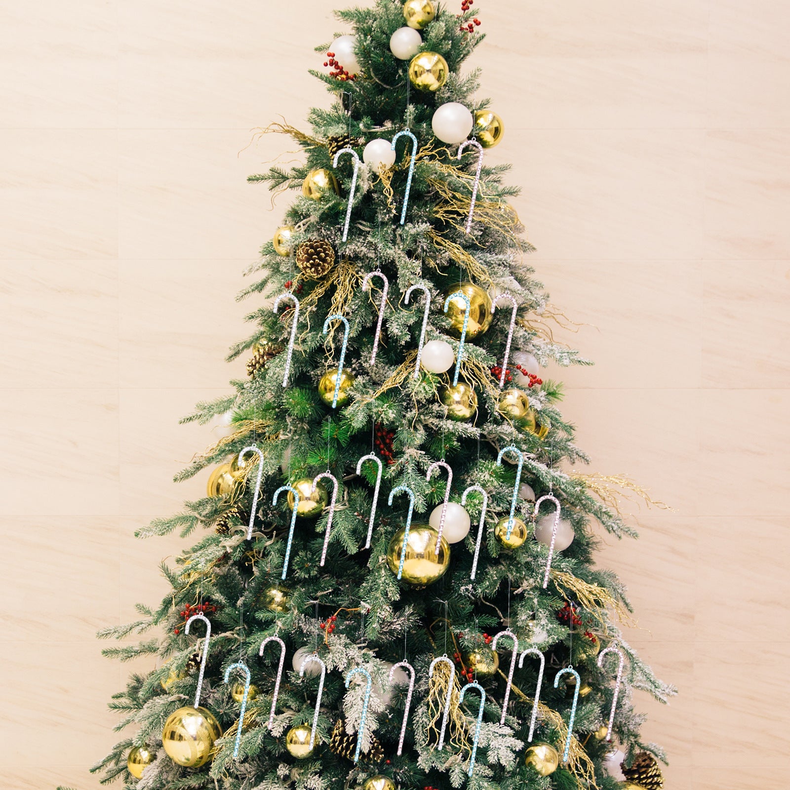 Christmas Decoration Pendant Colorful Ice Cone Cane Tree Pendant
