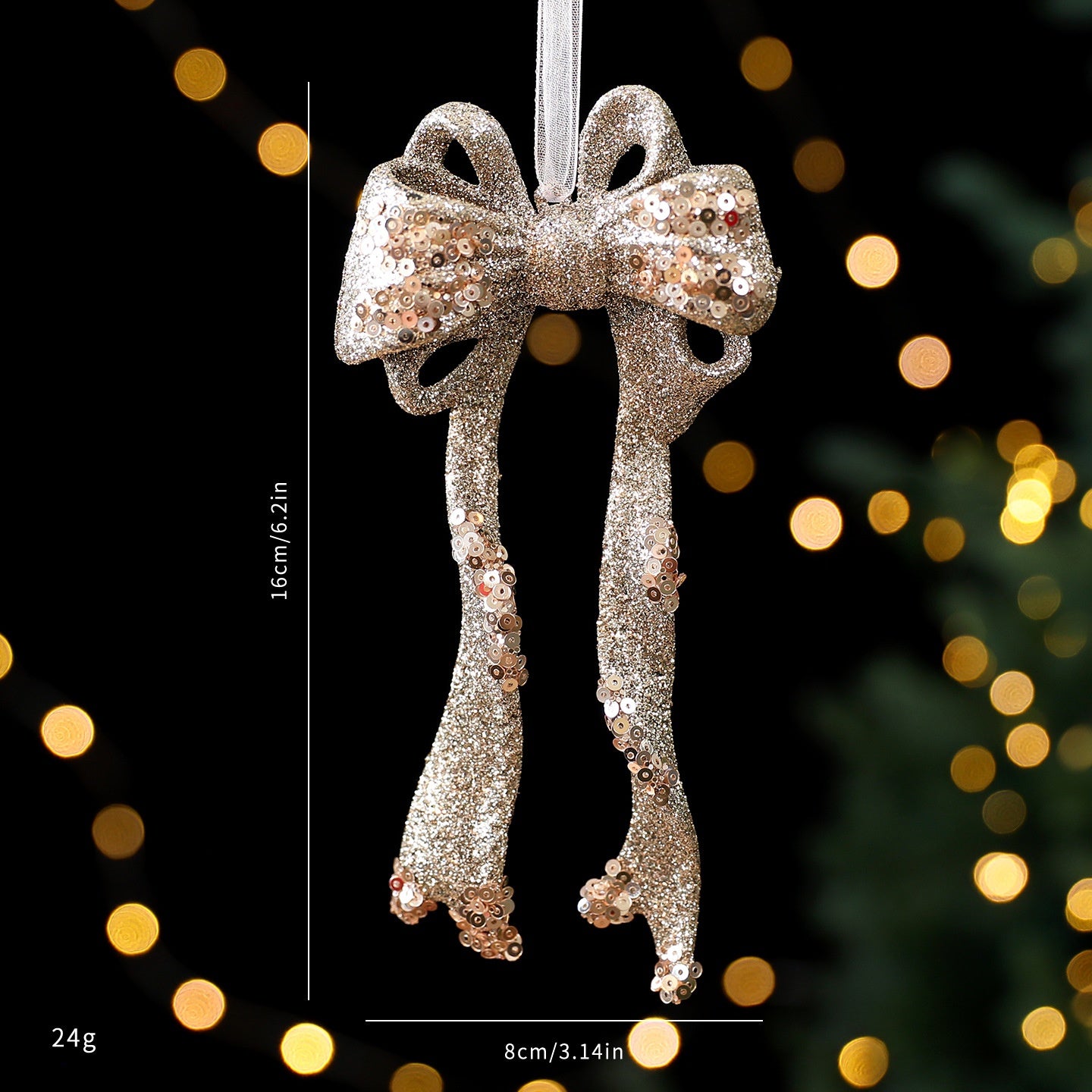Christmas Tree Decorations Champagne Gold
