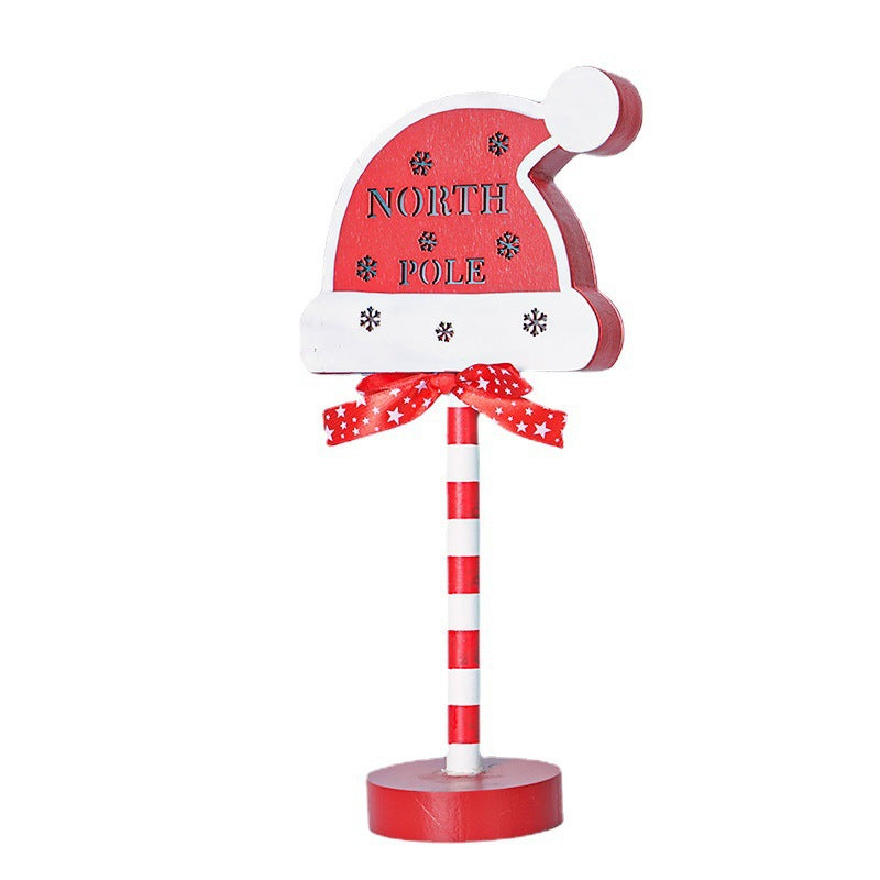 LED Christmas decorative lights, stop signs, Christmas hats