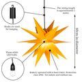 3D XXL LED Star Window Light (60cm) - Warm Glow